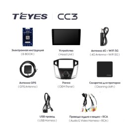 Штатная магнитола Teyes CC3 3/32 GB для Ford Focus 3 (2015+) на Android 10.0