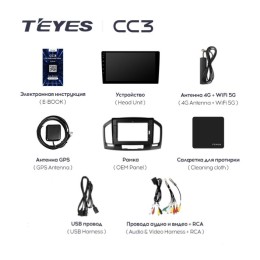 Штатная магнитола Teyes CC3 4/64 ГБ для Opel Insignia 2008-2013 на Android 10.0
