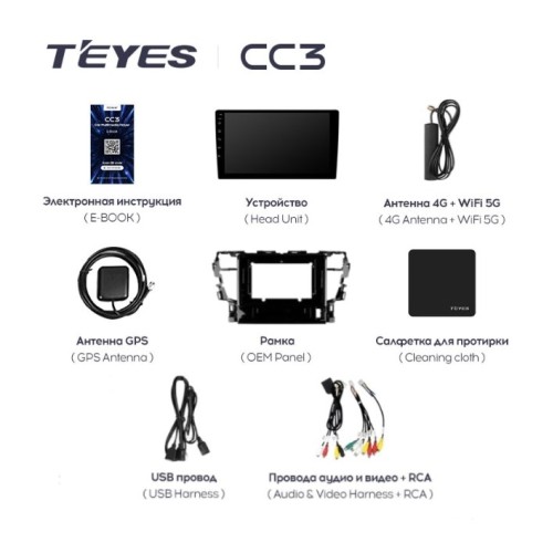 Штатная магнитола Teyes CC3 4/64 ГБ для Toyota Alphard III 2015-2020 на Android 10.0