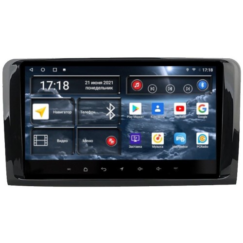 Штатная магнитола Redpower 71168G для Mercedes GL-klasse (X164), ML-klasse (W164) 2005-2012 на Android 10.0 черный глянец