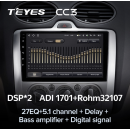 Автомагнитола Teyes CC3 4/64 ГБ для Ford Focus II 2005-2011 (климат) на Android 10.0