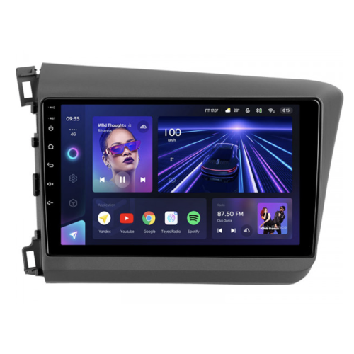 Штатная магнитола Teyes CC3 6/128 ГБ для Honda Civic 2012-2015 на Android 10.0