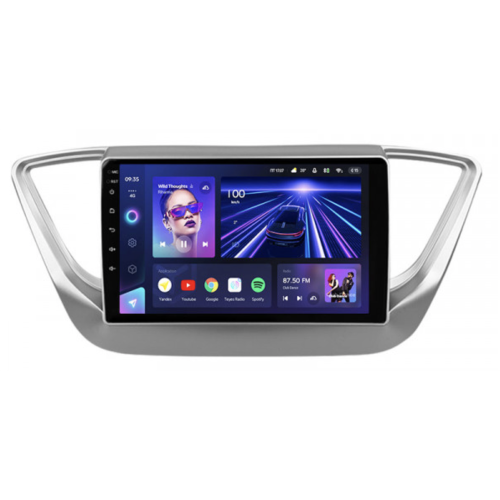 Штатная магнитола Teyes CC3 4/64 ГБ для Hyundai Solaris II 2017-2020 на Android 10.0