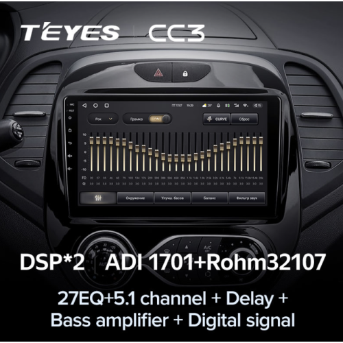 Штатная магнитола Teyes CC3 6/128 ГБ для Renault Kaptur 2016-2020 климат на Android 10.0