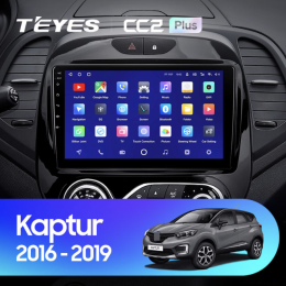 Штатная магнитола Teyes CC2 Plus 4/64 ГБ для Renault Kaptur 2016-2020 климат на Android 10.0
