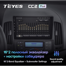 Автомагнитола Teyes CC2 Plus 4/64 ГБ для Hyundai i30 2008-2011 (климат) на Android 10.0
