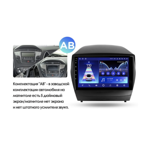 Штатная магнитола Teyes CC2 Plus 4/64 ГБ для Hyundai ix35, Tucson II 2010-2015 на Android 10.0