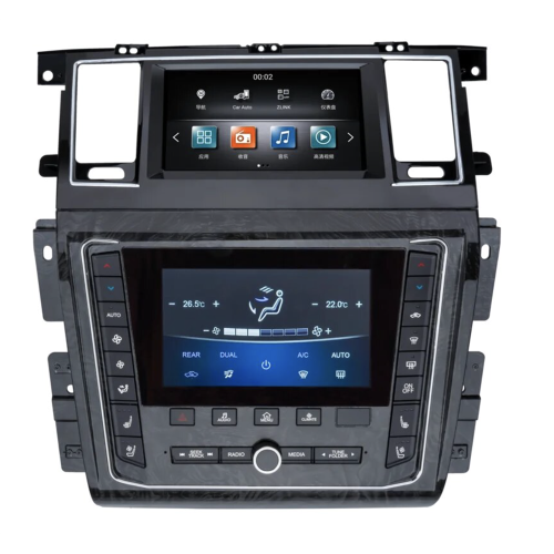 Магнитола Тесла CarMedia ZF-2001-DSP Tesla-Style для Nissan Patrol 2010+ High на Android 9.0