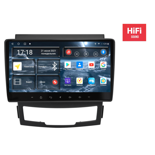 Штатная магнитола Redpower 75095 Hi-Fi для SsangYong Actyon 2010-2013 на Android 10.0