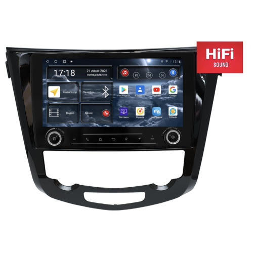 Штатная магнитола Redpower K75301 Hi-Fi для Nissan Qashqai II, X-Trail III (T32) 2015-2019 с климат-контролем на Android 10.0