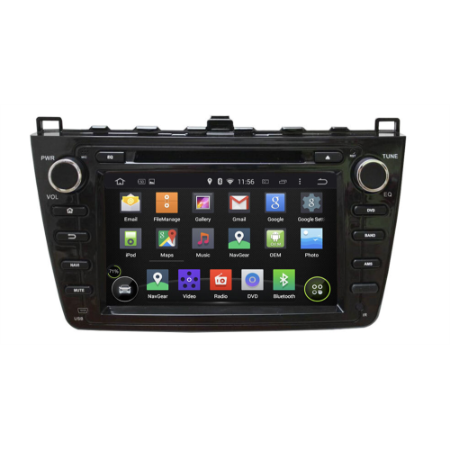 Штатная магнитола CarMedia KD-8001b-P6 для Mazda 6 2007-2012 на Android 10.0