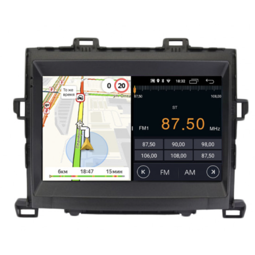 Штатная магнитола Parafar PF698FHD для Toyota Alphard II 2008-2014 на Android 11.0