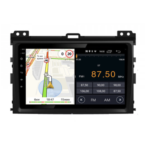 Штатная магнитола Parafar для Toyota Land Cruiser Prado 120 2002-2009 на Android 11.0 (PF456FHD)