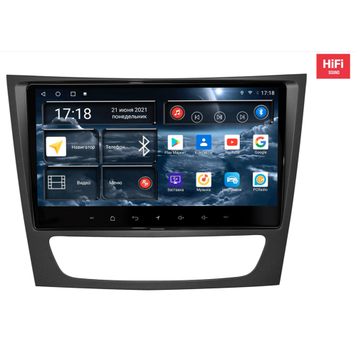 Штатная магнитола Redpower 75568 Hi-Fi для Mercedes E-klasse (W211) 2002-2009 на Android 10.0