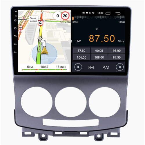 Штатная магнитола Parafar для Mazda 5 I (CR), Premacy II (CR) 2005-2010 на Android 10.0 (PF167LTX)