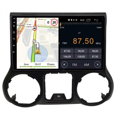 Штатная магнитола Parafar для Jeep Wrangler III (JK) 2007-2017 на Android 11.0 (PF099FHD-Low)