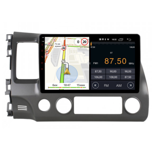 Штатная магнитола Parafar для Honda Civic 2006-2011 на Android 11.0 (PF044FHD-Low)