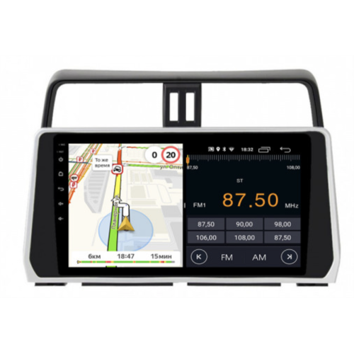 Штатная магнитола Parafar для Toyota Land Cruiser Prado 150 2017-2020 на Android 11.0 (PF348FHD-Low)