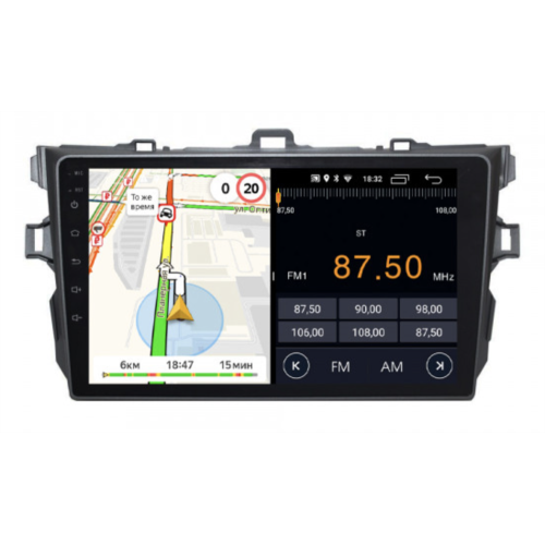 Штатная магнитола Parafar PF692FHD-Low для Toyota Corolla X 2006-2013 на Android 11.0