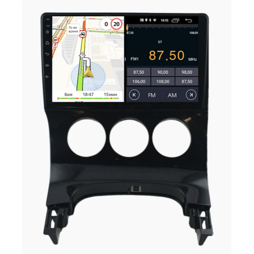 Штатная магнитола Parafar для Peugeot 3008 I (Auto Ac), 5008 I 2009-2016 на Android 11.0 (PF082FHD-Low-AC)