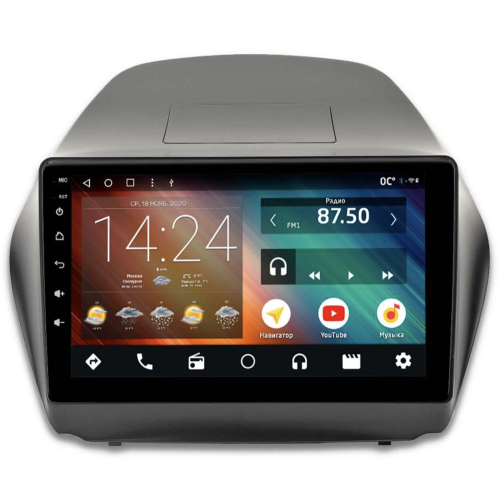 Автомагнитола IQ NAVI P6-1614KFSHD (6/128ГБ) для Hyundai ix35, Tucson II 2011-2015 на Android 10.0
