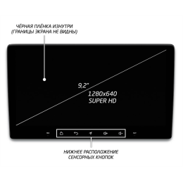 Штатная магнитола IQ NAVI P6-1607CFSHD SUPER HD (6/128ГБ) для Hyundai Santa Fe III 2012-2019 на Android 10.0