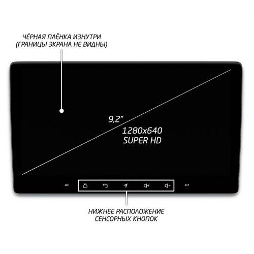 Штатная магнитола IQ NAVI P6-1607CFSHD SUPER HD (6/128ГБ) для Hyundai Santa Fe III 2012-2019 на Android 10.0