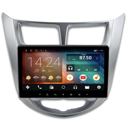 Штатная магнитола IQ NAVI P6-1608CFSHD SUPER HD (6/128ГБ) для Hyundai Solaris 2011-2017 на Android 10.0