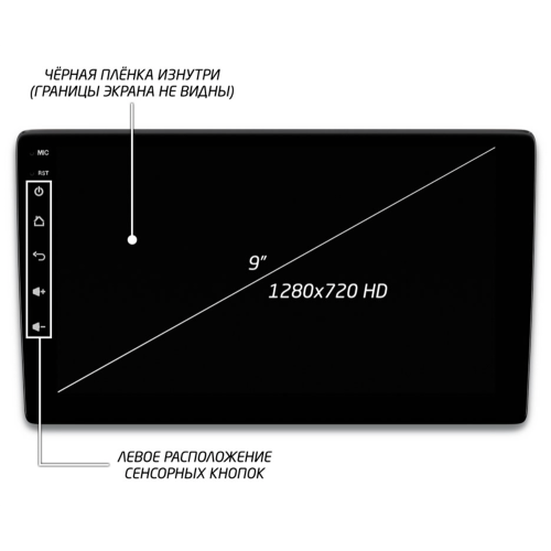 Автомагнитола IQ NAVI P6-1617CFSHD (6/128ГБ) для Hyundai Solaris II 2017-2020 на Android 10.0