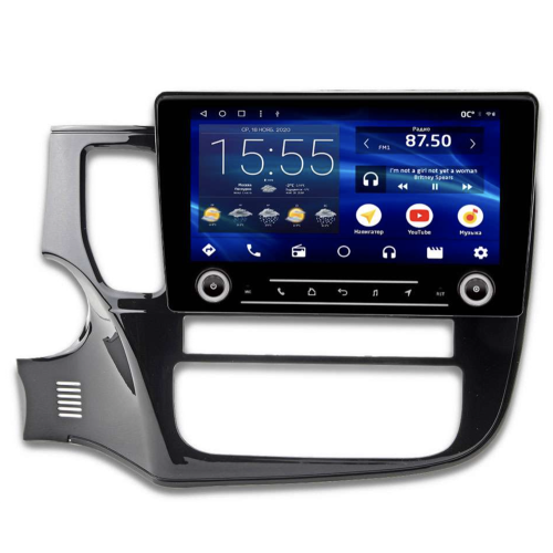 Штатная магнитола IQ NAVI P6K-2007CFSHD (6/128ГБ) для Mitsubishi Outlander III 2013-2020 на Android 10.0