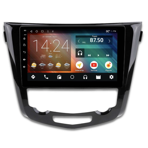 Головное устройство IQ NAVI P4-2105KFSHD (4/64ГБ) для Nissan Qashqai II, X-Trail III (T32) 2015-2019 климат на Android 10.0