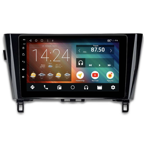 Головное устройство IQ NAVI P4-2105KFSHD (4/64ГБ) для Nissan Qashqai II, X-Trail III (T32) 2015-2019 на Android 10.0