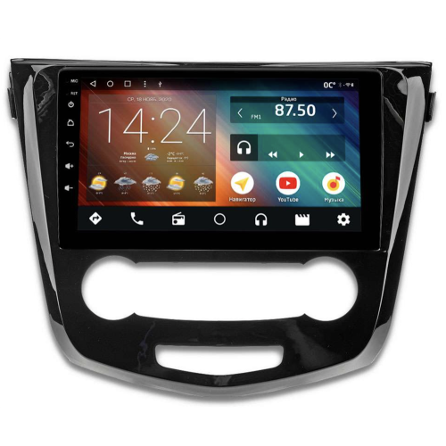 Автомагнитола IQ NAVI P6-2105KFSHD (6/128ГБ) для Nissan Qashqai II, X-Trail III (T32) 2015-2019 кондиционер на Android 10.0
