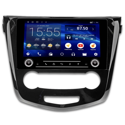 Штатная магнитола IQ NAVI P6K-2105CFSHD (6/128ГБ) для Nissan Qashqai II, X-Trail III (T32) 2015-2019 кондиционер с кнопками на Android 10.0