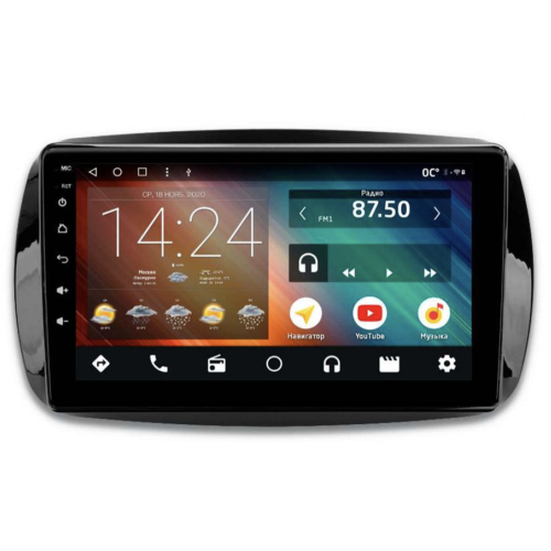 Автомагнитола IQ NAVI P6-3302CFSHD (6/128ГБ) для Mercedes Fortwo III 2014-2024, Forfour II 2014-2024 на Android 10.0