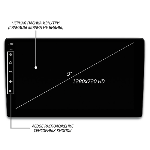 Автомагнитола IQ NAVI P6-3302CFSHD (6/128ГБ) для Mercedes Fortwo III 2014-2024, Forfour II 2014-2024 на Android 10.0