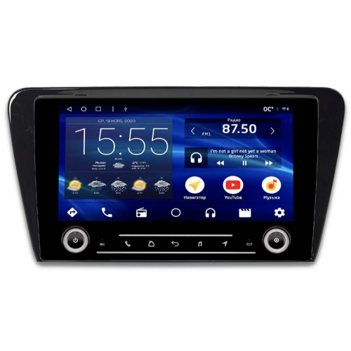 Штатная магнитола IQ NAVI P6K-2503CFSHD (6/128ГБ) для Skoda Octavia III (A7) 2013-2018 на Android 10.0