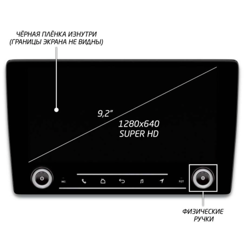 Штатная магнитола IQ NAVI P6K-2503CFSHD (6/128ГБ) для Skoda Octavia III (A7) 2013-2018 на Android 10.0
