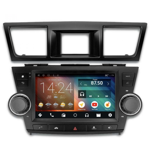 Автомагнитола IQ NAVI P6-2942KFSHD (6/128ГБ) для Toyota Highlander (U40) 2007-2013 с рамкой 9