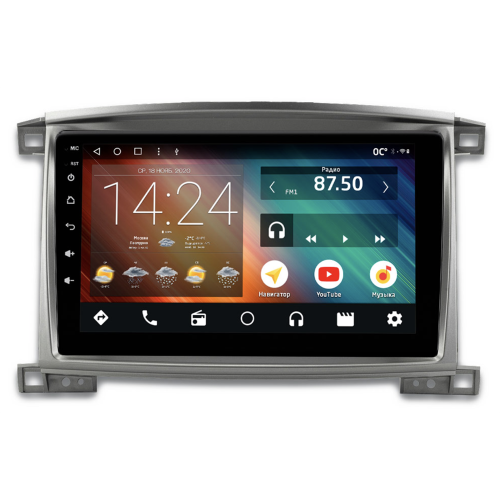 Головное устройство IQ NAVI P4-2908KFSHD (4/64ГБ) для Toyota Land Cruiser 100 2002-2007 на Android 10.0