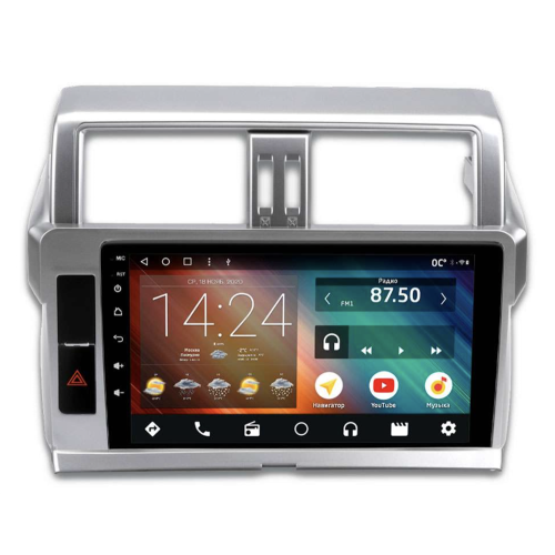 Головное устройство IQ NAVI P4-2912KFSHD (4/64ГБ) для Toyota Land Cruiser Prado 150 2013-2017 на Android 10.0
