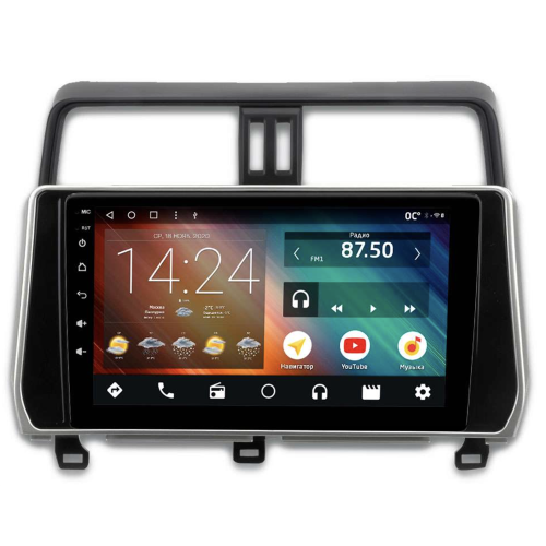 Головное устройство IQ NAVI P4-2929KFSHD (4/64ГБ) для Toyota Land Cruiser Prado 150 2017-2020 на Android 10.0