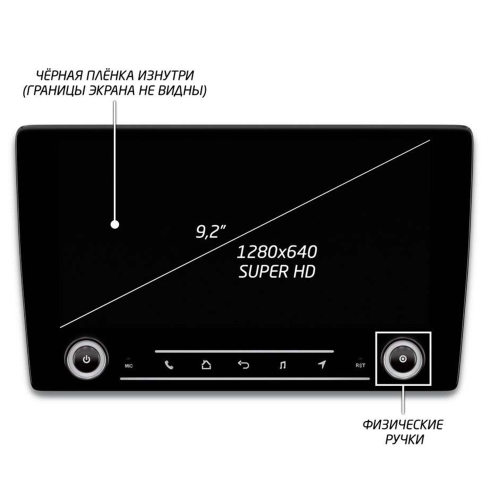 Штатная магнитола IQ NAVI P6K-2505CFSHD (6/128ГБ) для Volkswagen Amarok, Caddy, Golf, Jetta, Passat, Polo на Android 10.0