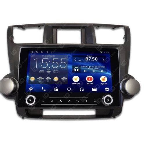 Штатная магнитола IQ NAVI P6K-2915CFSHD (6/128ГБ) для Toyota Highlander (XU40) 2007-2013 на Android 10.0
