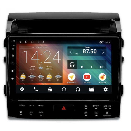 Автомагнитола IQ NAVI P6-2909KFSHD (6/128ГБ) для Toyota Land Cruiser 200 2007-2015 на Android 10.0