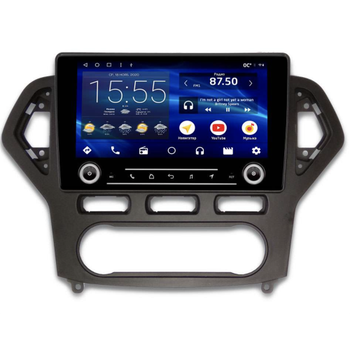 Штатная магнитола IQ NAVI P6K-1403CFSHD (6/128ГБ) для Ford Mondeo IV 2007-2010 черная на Android 10.0