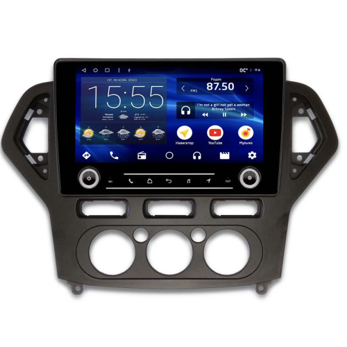 Штатная магнитола IQ NAVI P6K-1403CFSHD (6/128ГБ) для Ford Mondeo IV 2007-2010 черная на Android 10.0