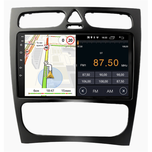 Штатная магнитола Parafar для Mercedes Benz C-class (W203), CLK-Class (W209) 2000-2005 на Android 11.0 (PF205FHD)