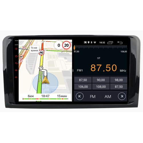 Штатная магнитола Parafar для Mercedes GL-klasse (X164), ML-klasse (W164) 2005-2012 на Android 11.0 (PF213FHD)