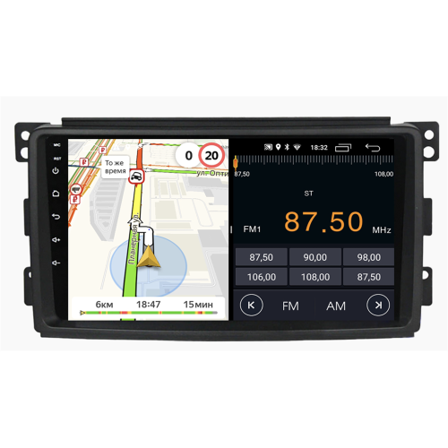 Штатная магнитола Parafar для Mercedes-Benz Smart 2005-2010 на Android 11.0 (PF207FHD)